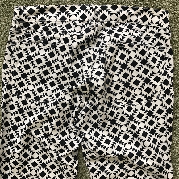 NWOT J.Crew Factory White Patterned Jeans - Picture 5 of 5